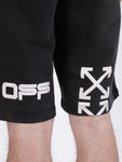 Off-White Hand Logo Printed Shorts in Black