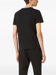 Valentino White Bold VLTN Print Logo T-Shirt in Black