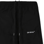 Off-White Diag Outline Track Shorts in Black