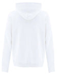 Balmain Foil Tape Logo Print Hoodie in White