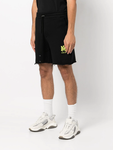 Amiri Lime MA Logo Printed Shorts in Black