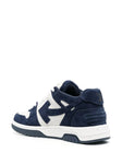 Off-White Out of Office Suede Trainers in Navy Blue