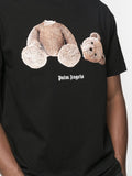 Palm Angels Teddy Bear Print T-shirt in Black