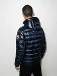 Canada Goose Crofton Padded Down Hooded Jacket in Atlantic Navy