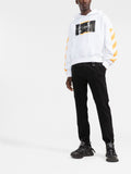 Off-White Caravaggio Painting Dia-Stripe Printed Hoodie in White