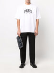 Balenciaga Paris Logo Cotton T-shirt White