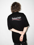 Balenciaga Political Campaign Printed Logo Oversized T-shirt Black