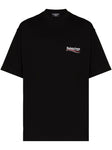 Balenciaga Political Campaign Printed Logo Oversized T-shirt Black