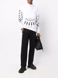 Neil Barrett Thunderbolt-print Hoodie in White