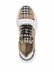 Burberry Regis Low-top Trainers in Beige & White