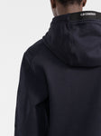 C.P Company Diagonal Raised Fleece Hoodie in Navy