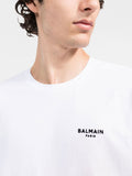 Balmain Small Logo Embroidered T-Shirt in White