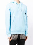 C.P. Company Diagonal Raised Fleece Hoodie Sky Blue