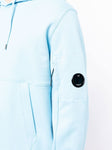 C.P. Company Diagonal Raised Fleece Hoodie Sky Blue