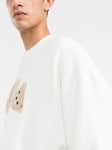 Palm Angels Bear Crew Neck Sweatshirt White