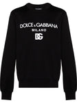 Dolce & Gabbana Jersey DG Embroidery Sweatshirt in Black