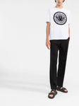 Balmain Flocked Coin T-Shirt in White