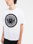 Balmain Flocked Coin T-Shirt in White