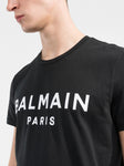 Balmain Paris Print Logo Black T-shirt