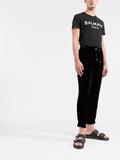 Balmain Paris Print Logo Black T-shirt