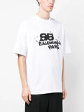 Balenciaga Hand Drawn BB Icon Logo T-Shirt in White