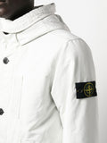 Stone Island David-PC Hooded Parka Coat in White