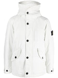 Stone Island David-PC Hooded Parka Coat in White