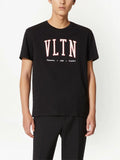 Valentino VLTN Print College Logo T-Shirt in Black