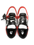 Off-White Out of Office Low top Leather Trainers in Red/Black