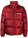 Palm Angels Classic Logo-print Padded Down Coat in Red