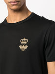 Dolce & Gabbana Embroidered Pique T-Shirt in Black