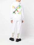 Off-White Brush Arrows Logo Printed Joggers in White