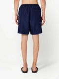 AMI Paris Embroidered logo Swim Shorts in Navy