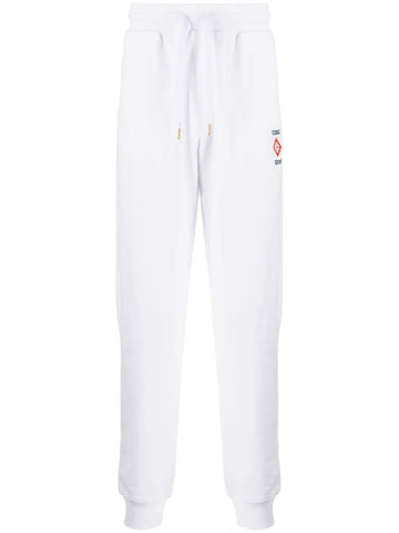 Casablanca Casa Sport Logo 3D Printed Unisex Sweatpant Joggers White