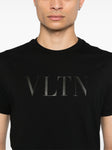 Valentino Black VLTN Printed T-Shirt in Black