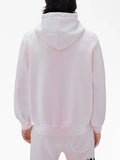 Amiri Logo Patch Cotton Hoodie in Pink