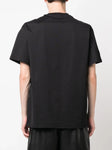 Neil Barrett Split Front Lightning Bolt Printed T-Shirt in Black