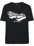 Balmain 70s Logo Print T-Shirt in Black