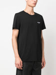 Balmain Small Logo Embroidered T-Shirt in Black