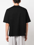 Lanvin Embroidered Logo T-Shirt in Black