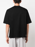 Lanvin Embroidered Logo T-Shirt in Black