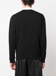 Valentino Black VLTN Logo Printed Sweatshirt in Black