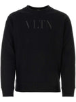 Valentino Black VLTN Logo Printed Sweatshirt in Black