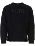 Valentino Black VLTN Logo Printed Sweatshirt in Black