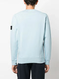 Stone Island Compass Patch Logo Sweatshirt in Sky Blue