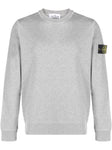 Stone Island Compass Patch Cotton Sweatshirt in Grey