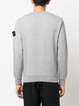 Stone Island Compass Patch Cotton Sweatshirt in Grey