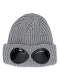 C.P Company Goggle Knit Hat in Dark Grey