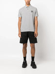 Stone Island Compass Patch Logo Polo in Grey