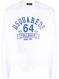 Dsquared2 FullBack 64 Printed Logo Sweatshirt in White